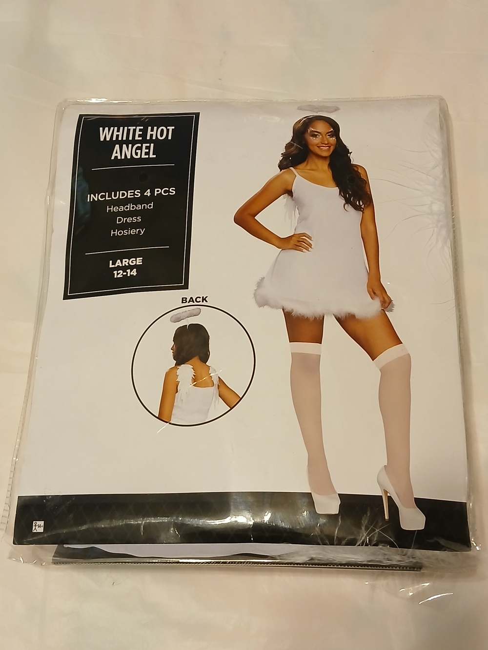 Modern Hero-White Hot Angel Women's Costume Dress Set